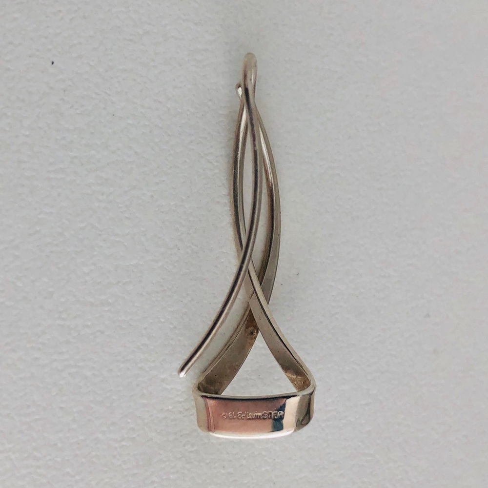 2 pair sterling silver dangle earrings - Picture 5 of 5